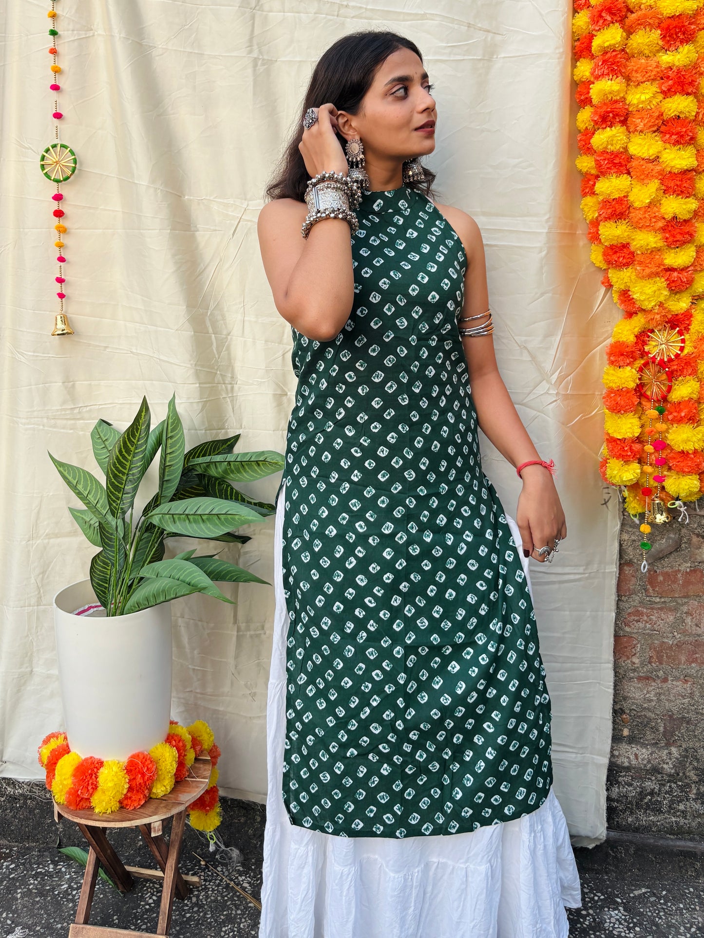 Ragini Halter Neck Kurti