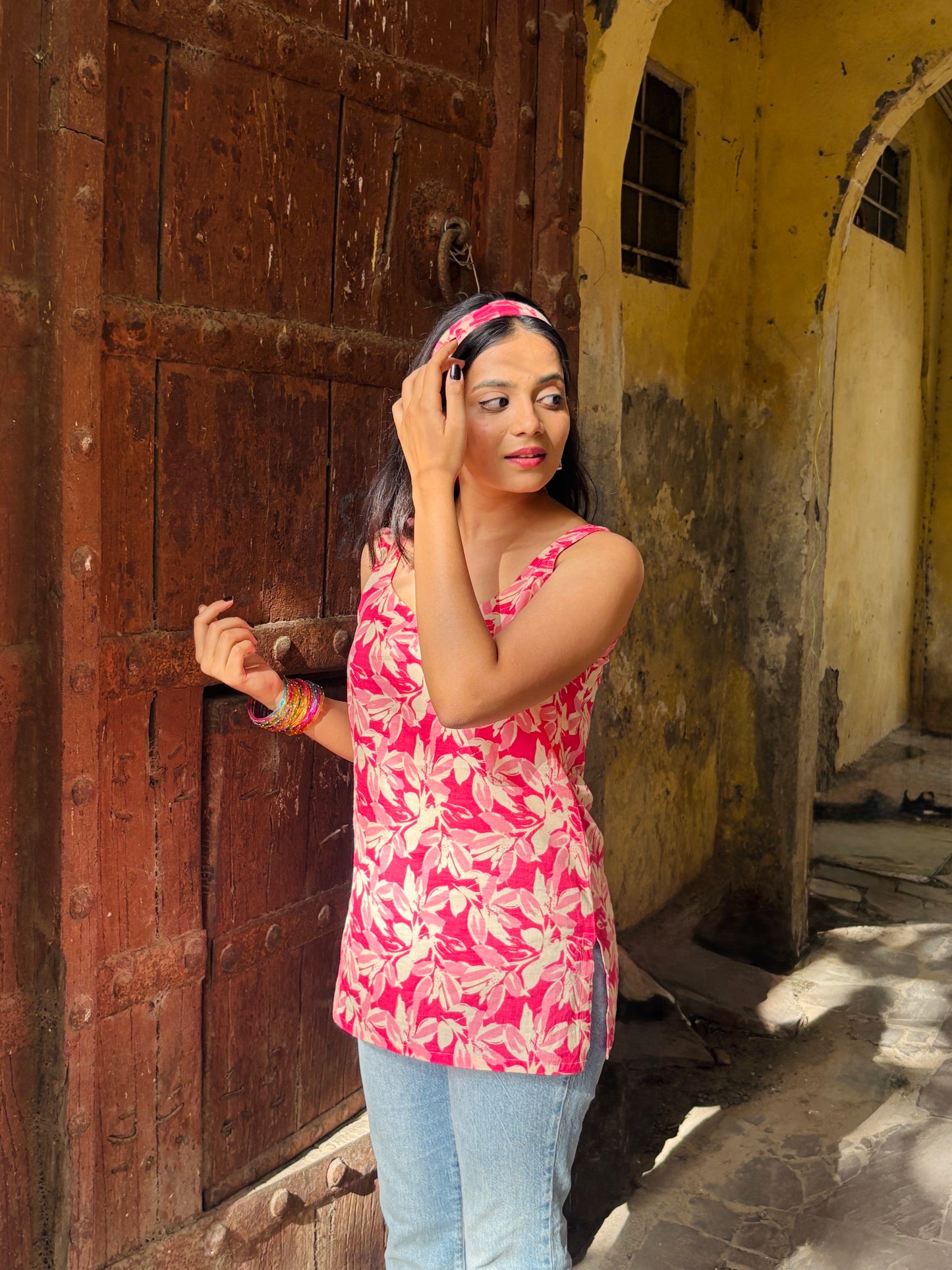Mohini Short Kurti with Scarf