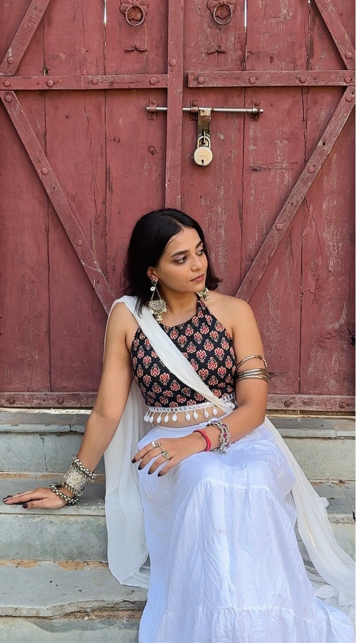 Kusum Corset Back Crop -Top