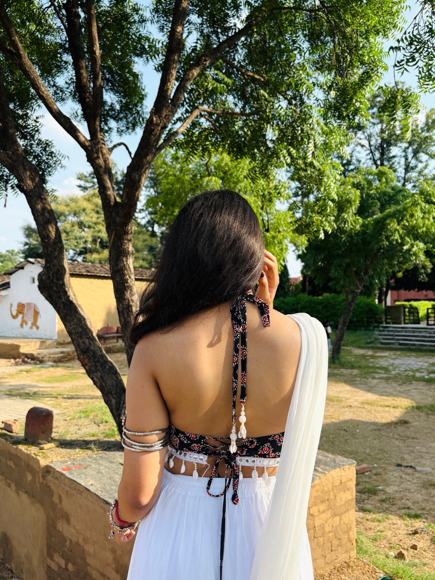 Kusum Corset Back Crop -Top