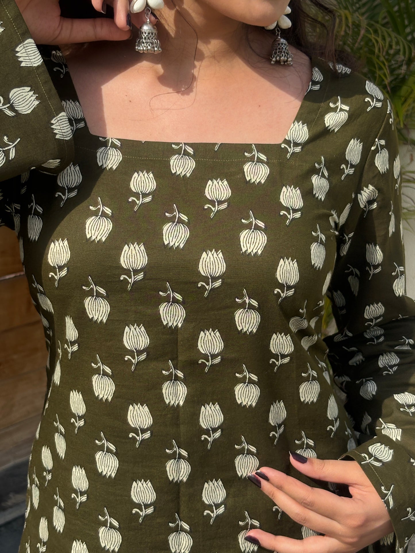 Vrinda - Square neck Kurti