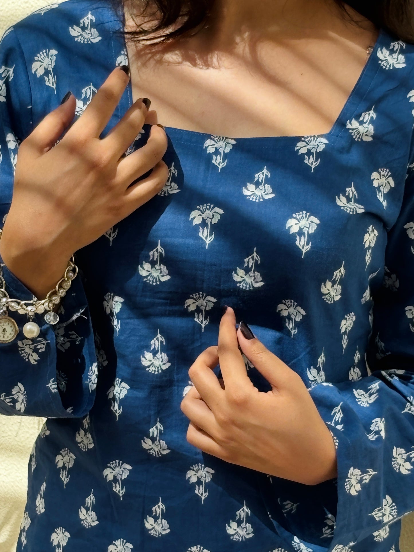 The Zeenat Kurti (Royal Blue Edition)
