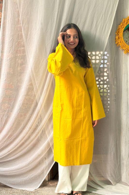 Sunblush Straight-Fit Collar -neck Kurti