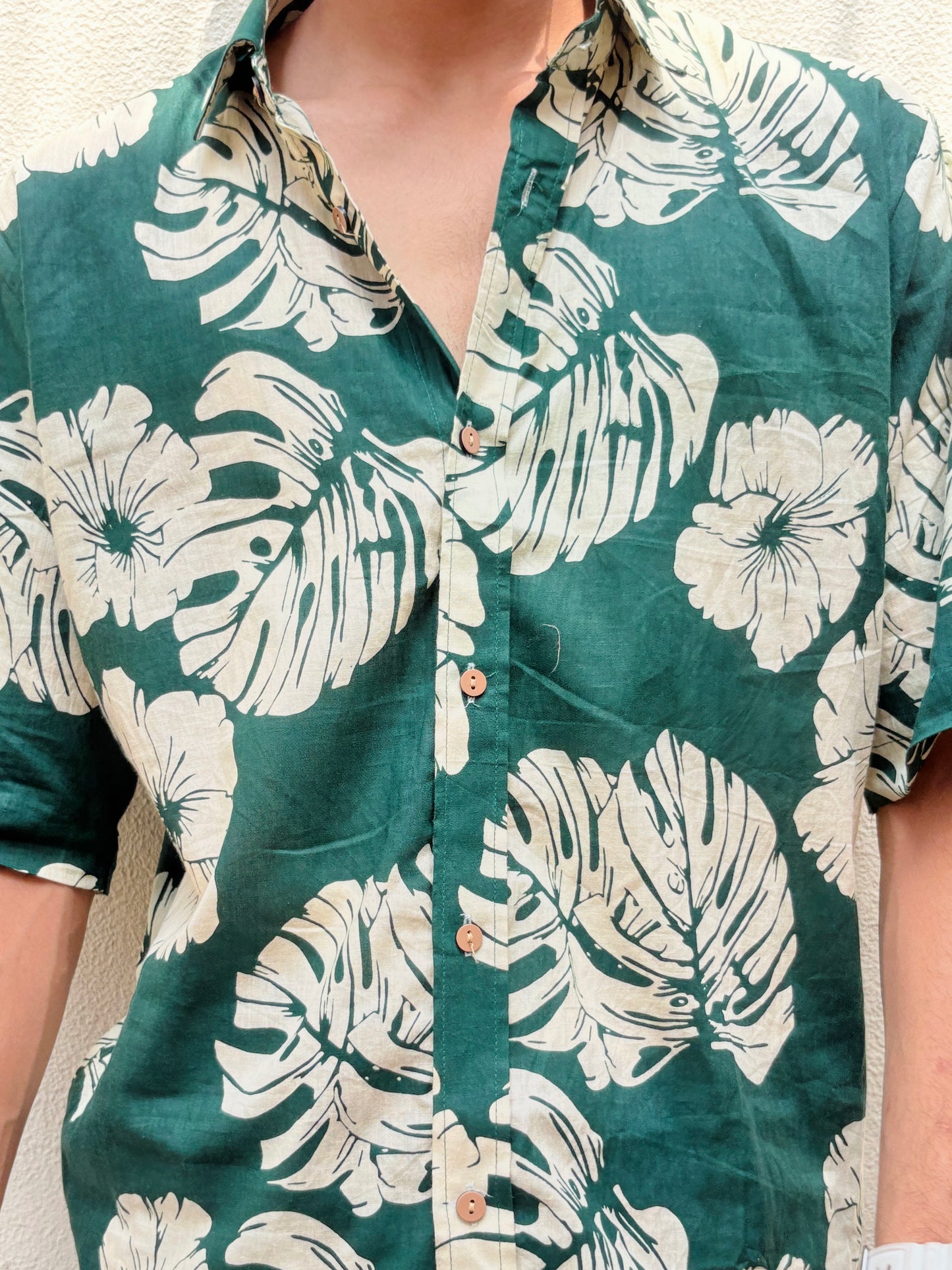 The Rama Leaf Oversize Green Shirt
