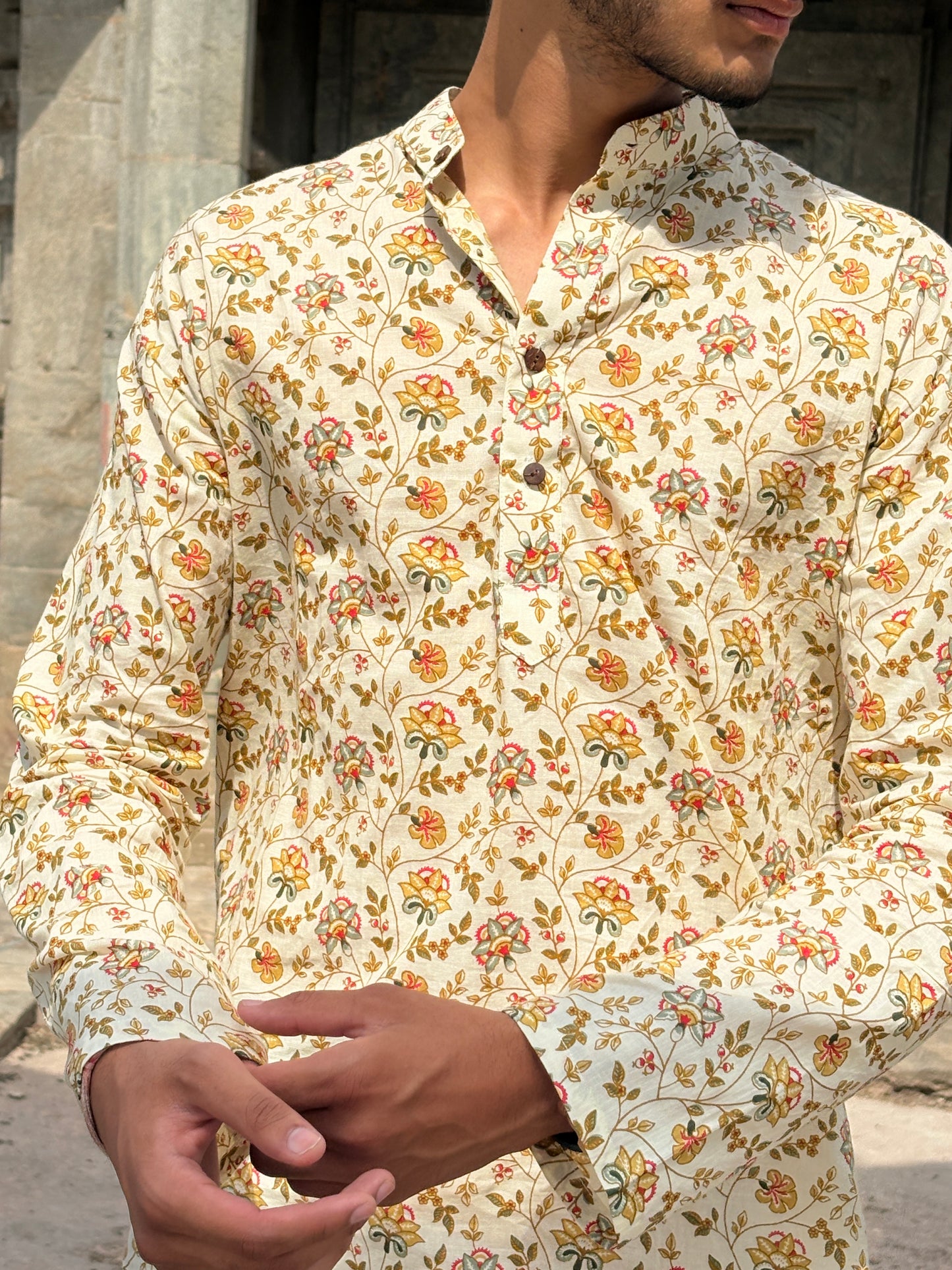 Chandan Kurta - Pastel Floral Ethnic Edition
