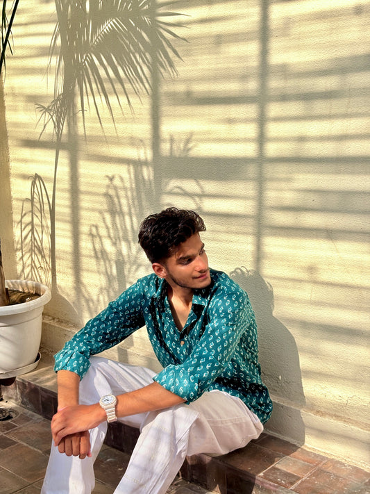The Mayur Green Shirt