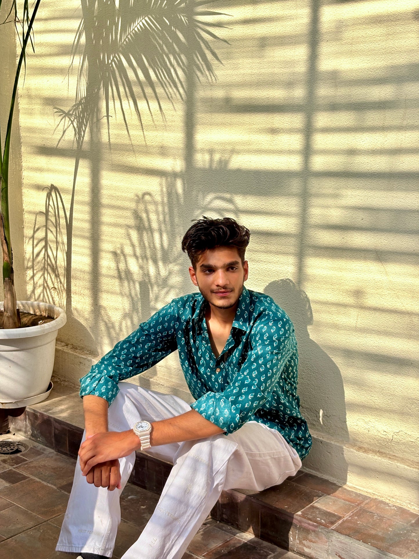The Mayur Green Shirt