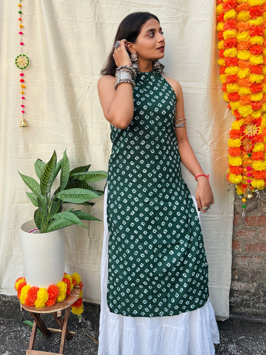 Ragini Halter Neck Kurti