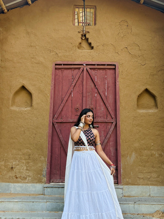 Kusum Corset Back Crop -Top