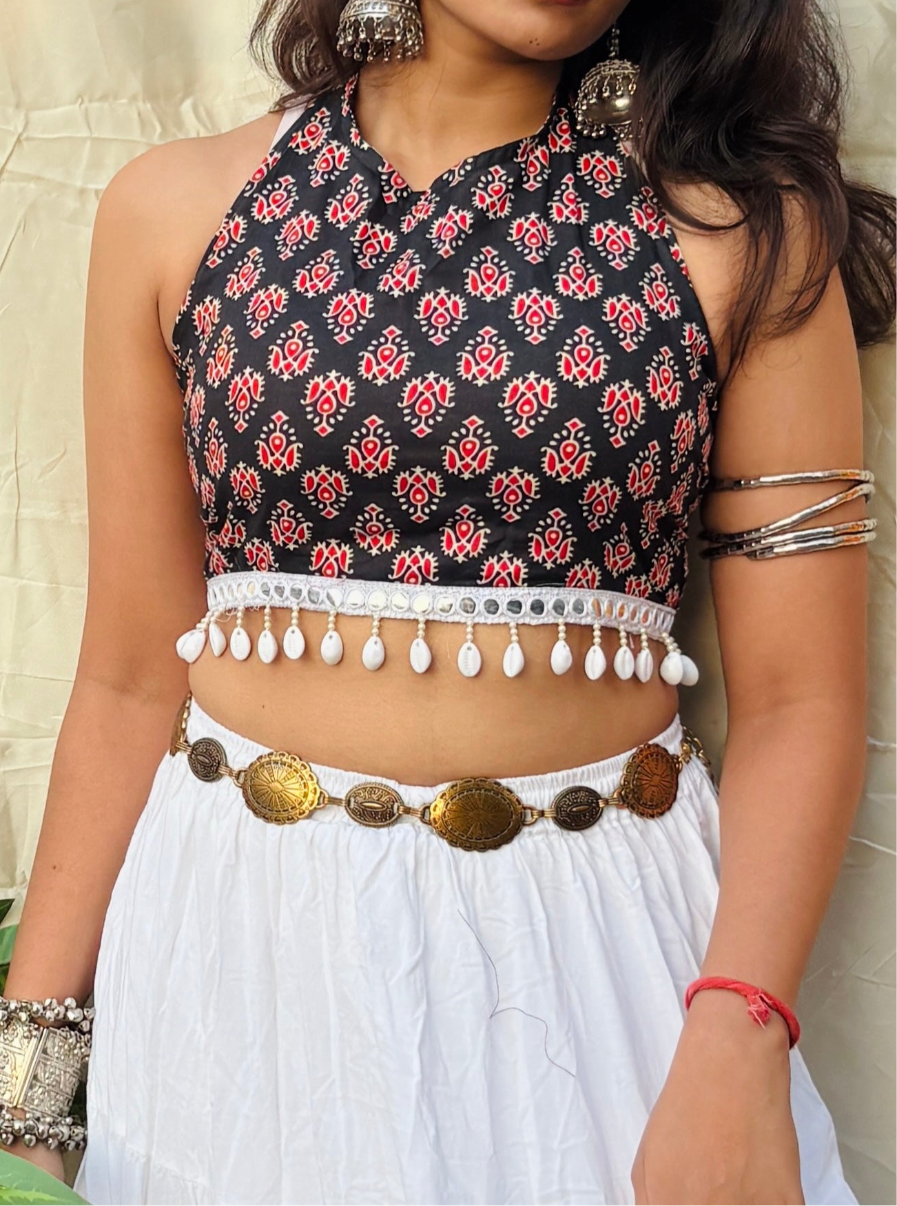 Kusum Corset Back Crop -Top