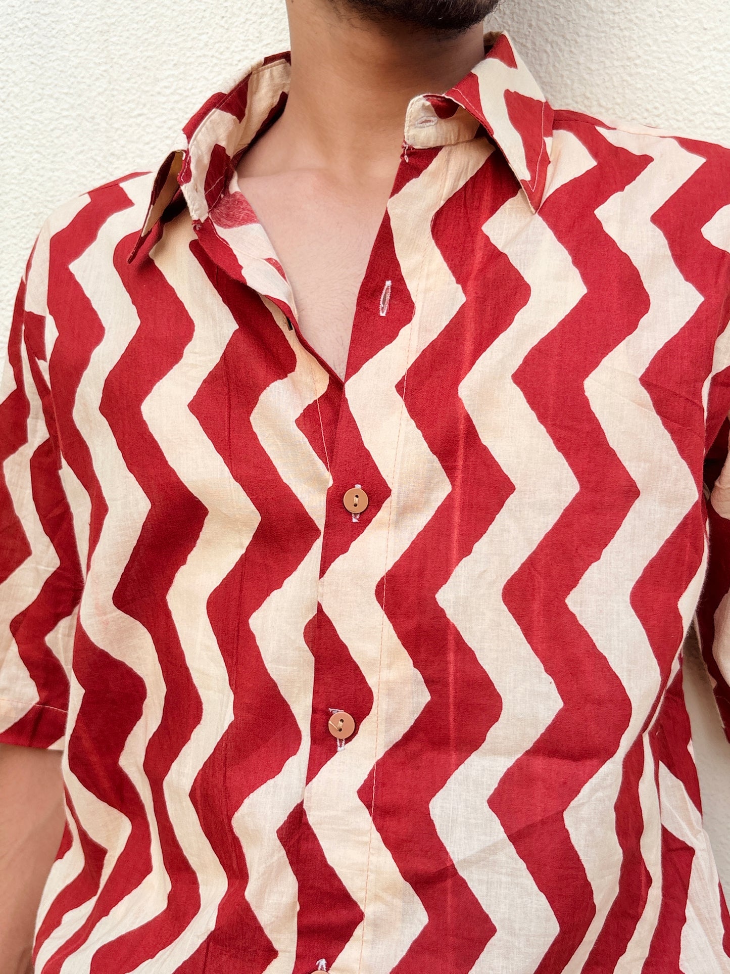 The  Ruhaag oversize half sleeves shirt