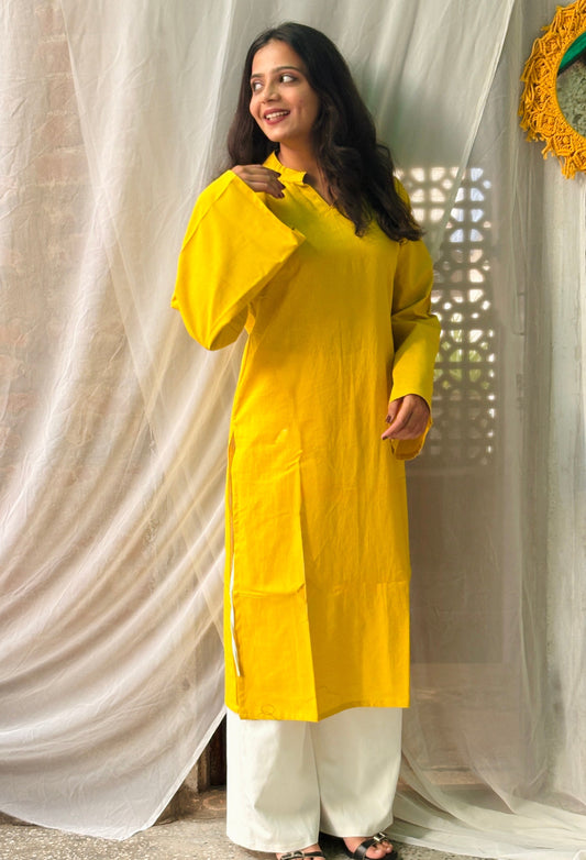 Sunblush Straight-Fit Collar -neck Kurti